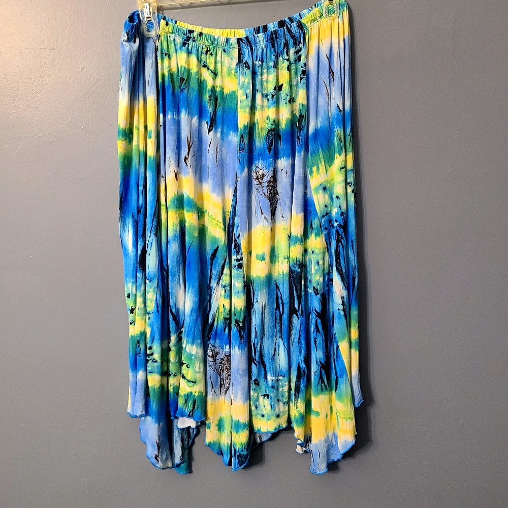 Studio 1940 mixed print maxi skirt